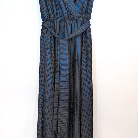 ModCloth | Your Time To Shine Maxi Dress in Blue & Black | Size Medium - Picture 7 of 14